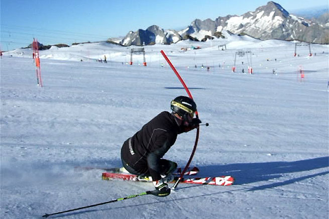 ski-camp-les-deux-alpes-estate-slalom