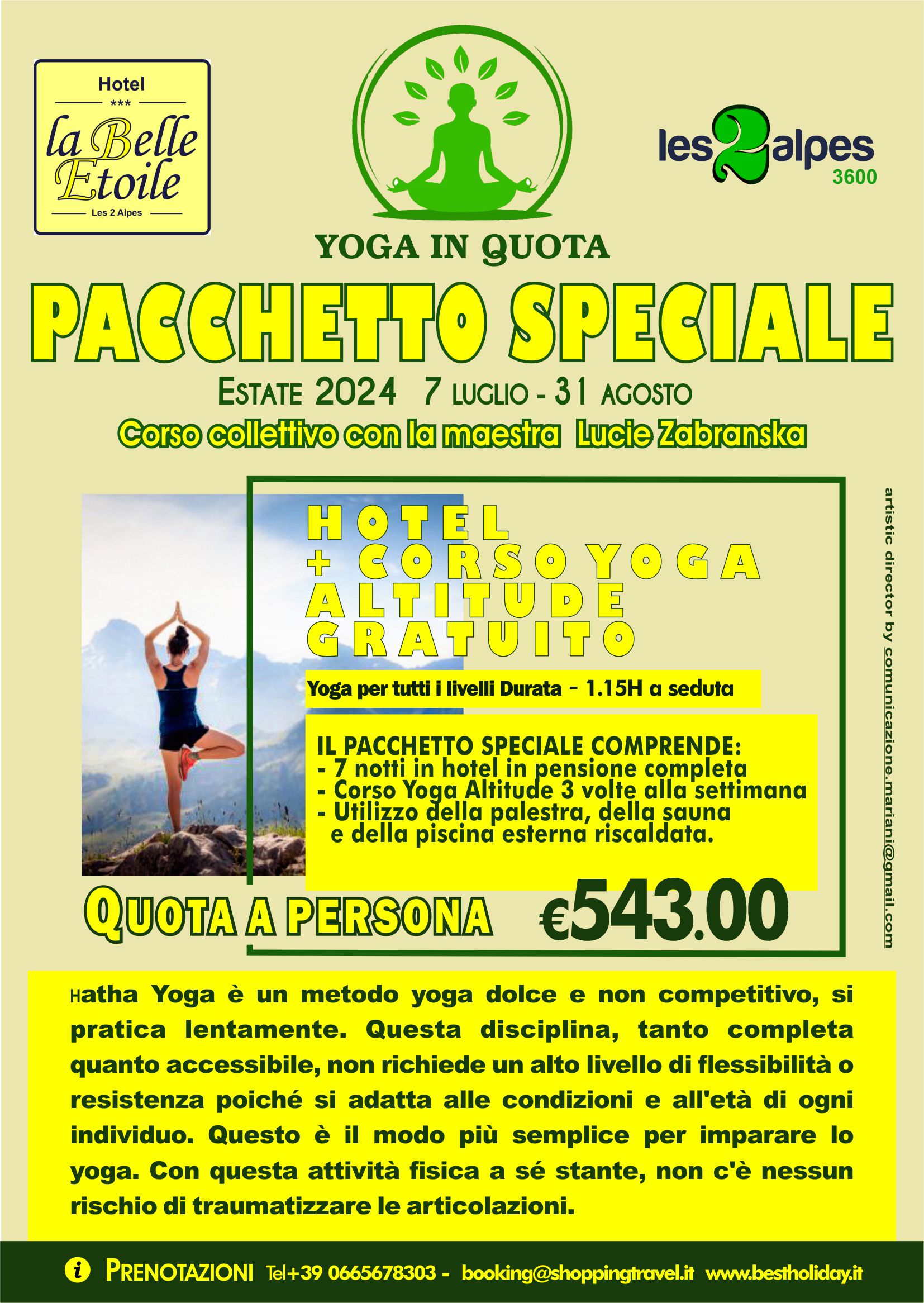 Speciale pacchetto Yoga estate 2024